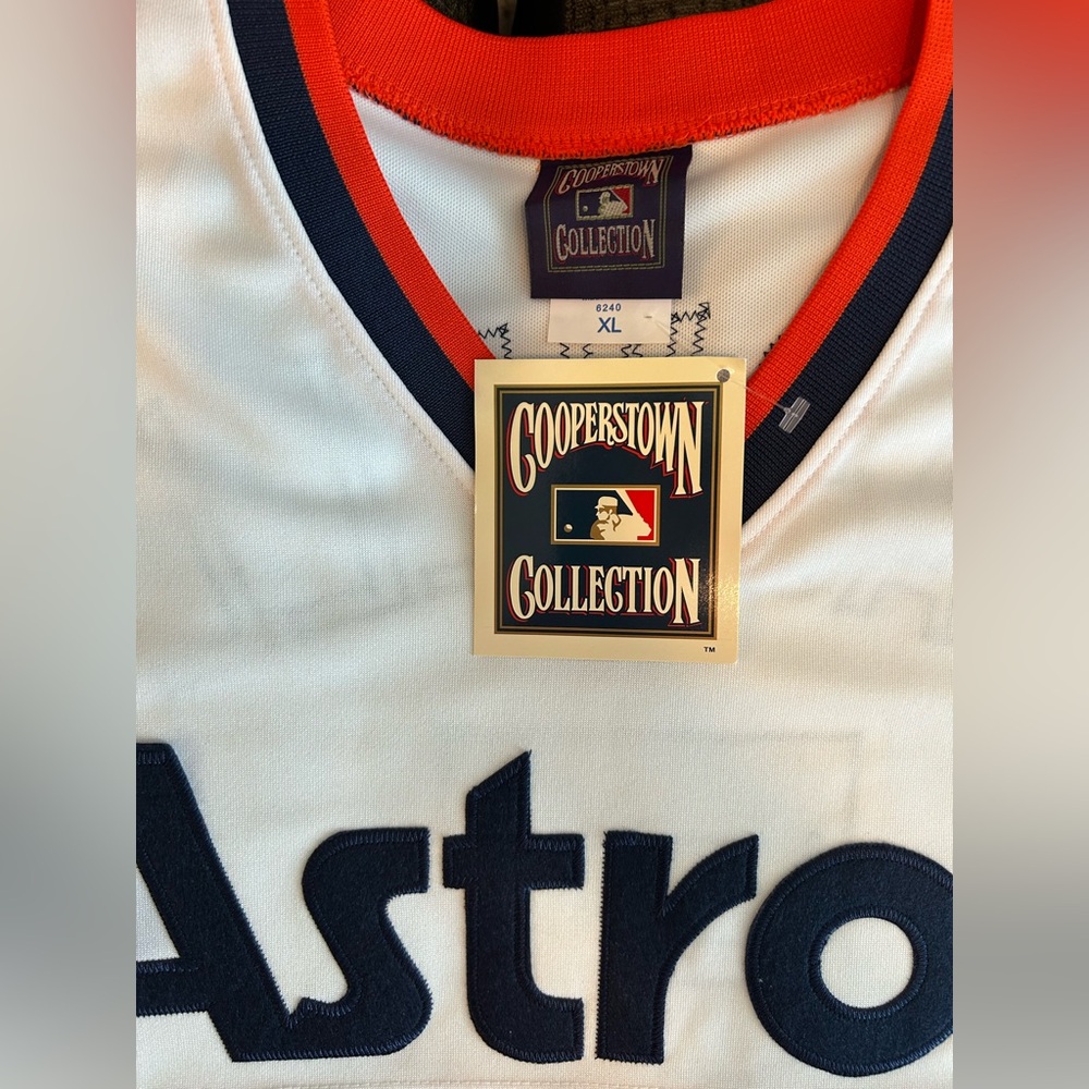 Majestic Authentic Houston Astros Jeff Bagwell Retro Throwback Jersey Men’s XL - Picture 3 of 5